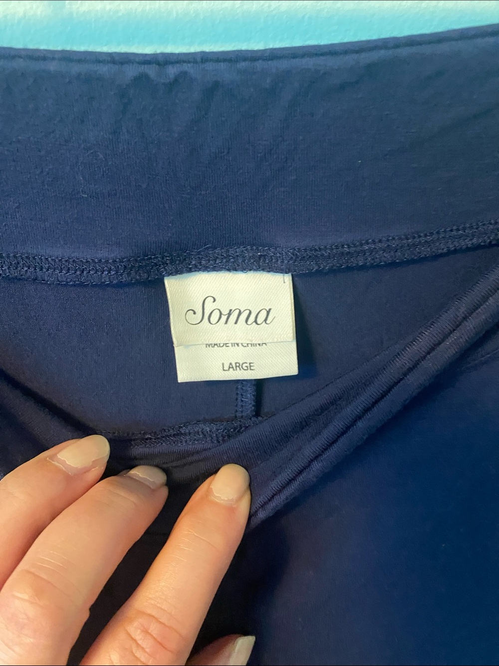 Soma Cool Nights Navy Blue Pajama Pants size large